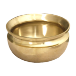 Pure Brass Handi Bronze Pana/Vengala Chatti Gold | Traditional Cooking & Serving Vessel  (Unity Handicrafts)