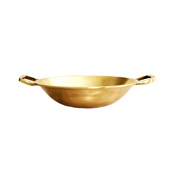Pure Brass Appachatty with Handle - Traditional Handcrafted Cookware" (Unity Handicrafts)