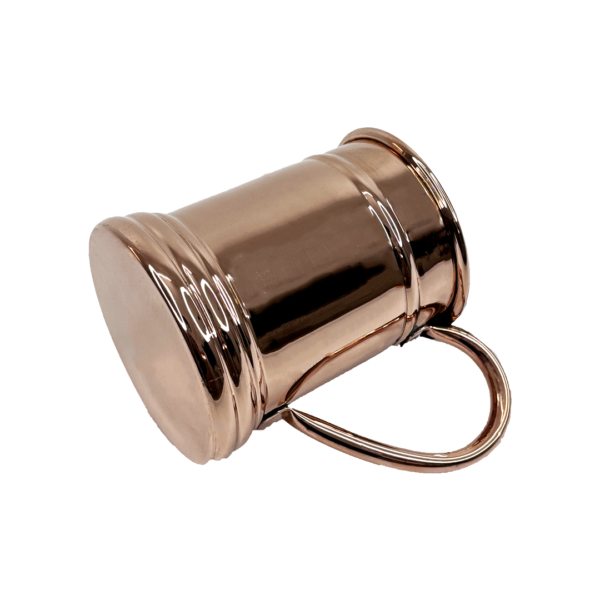 Barrel-Style Ring Copper Mug | Vintage Moscow Mule Mug | 400ml | Handmade (Unity Handicrafts )