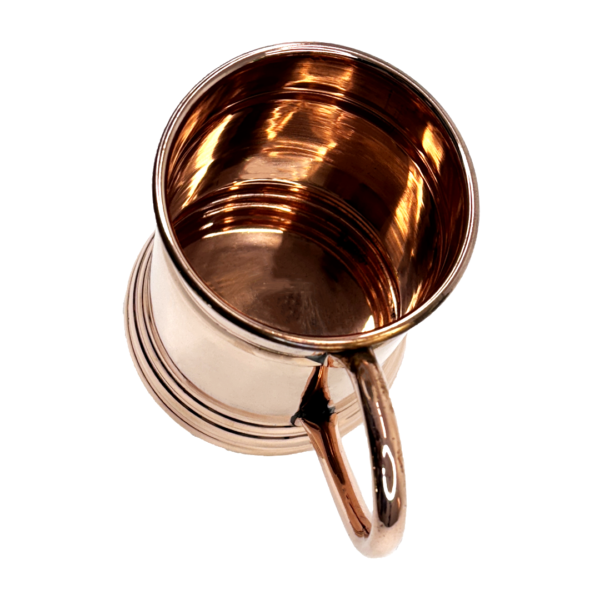 Barrel-Style Ring Copper Mug | Vintage Moscow Mule Mug | 400ml | Handmade (Unity Handicrafts )