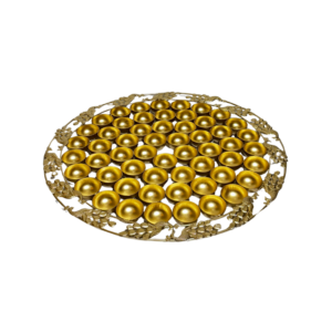 "Handcrafted 56 Bhog Thali with Gold Finish
