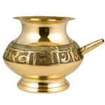 Traditional Brass Karva Pot for Hindu Puja & Home Temple