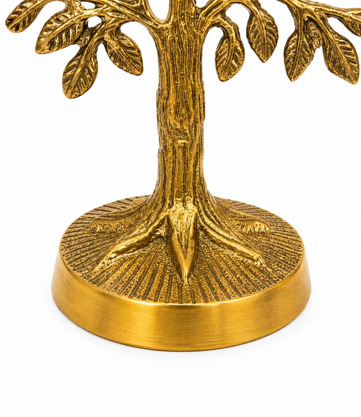Unity Handicrafts Brass Tree of Life with Birds Showpiece